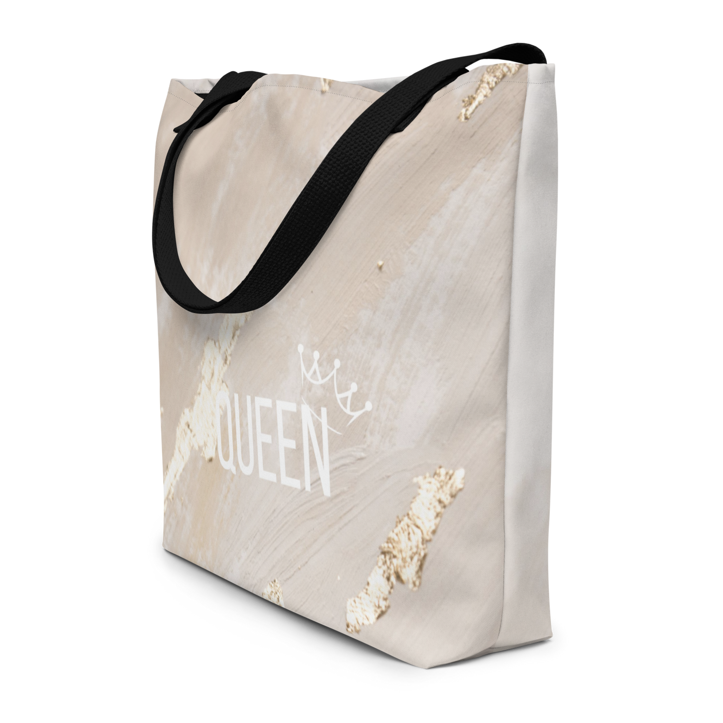 Gold Queen Large Tote Bag