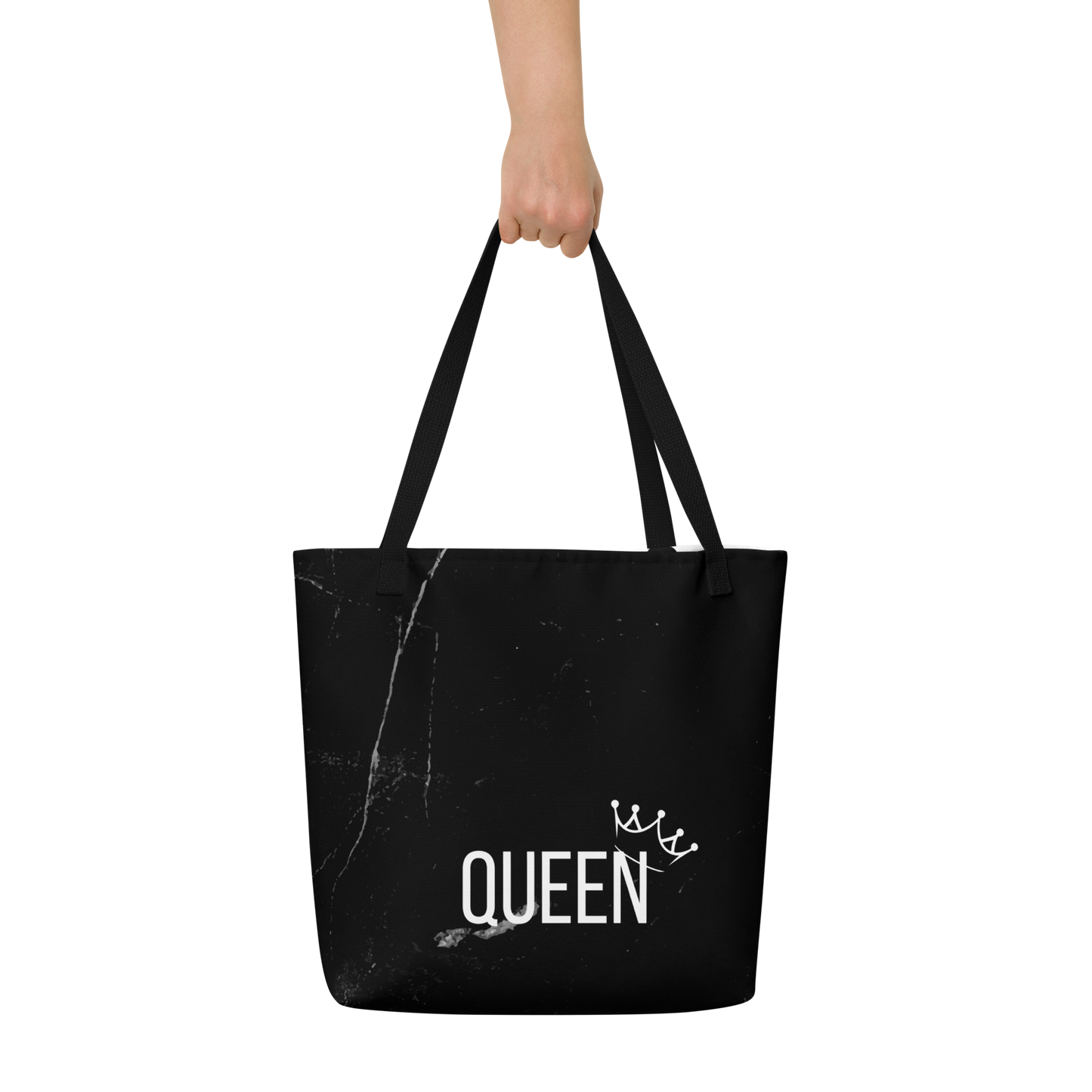 Black Queen Large Tote Bag