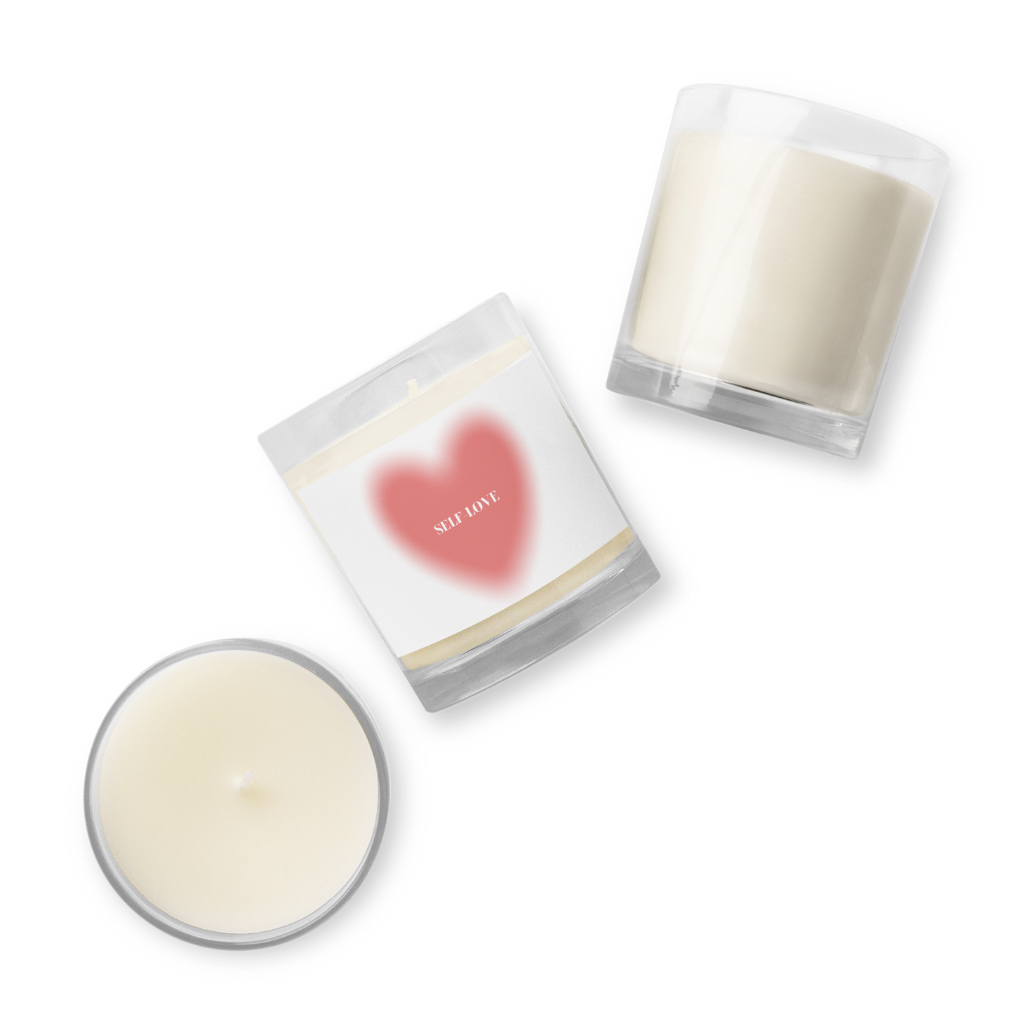 Self - Love Glass jar soy wax candle