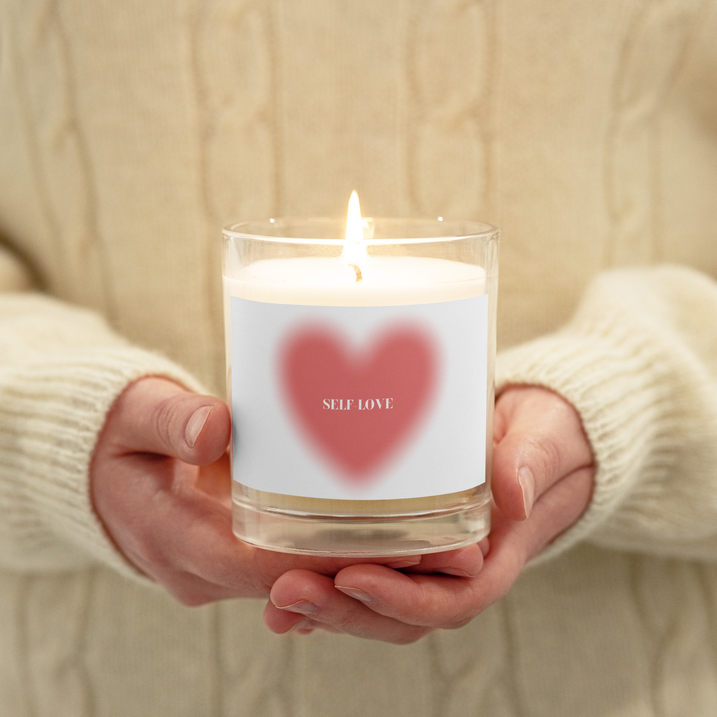 Self - Love Glass jar soy wax candle