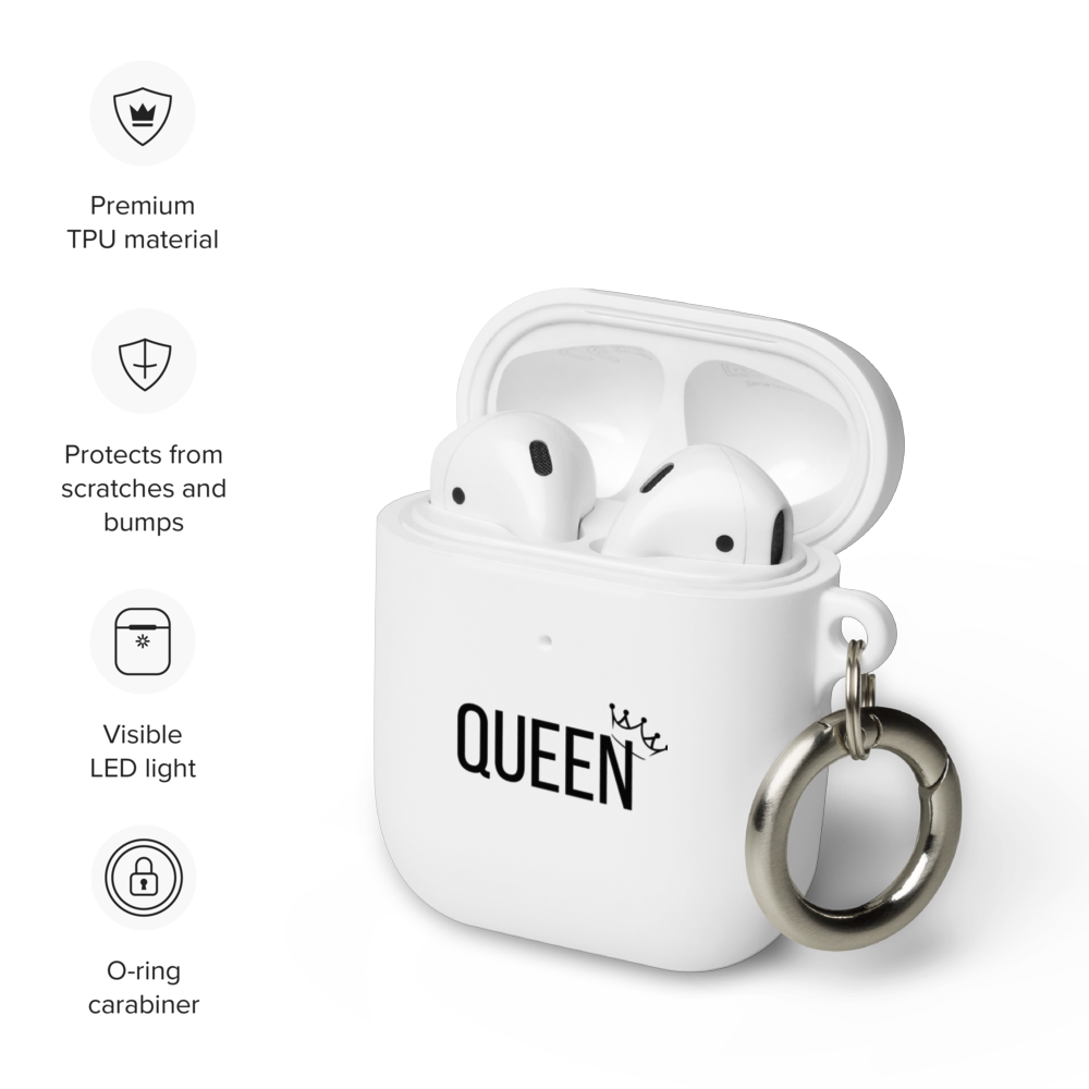 White Queen Rubber Case for AirPods®