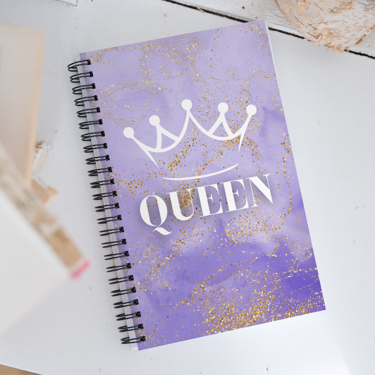 Violet Queen Spiral notebook