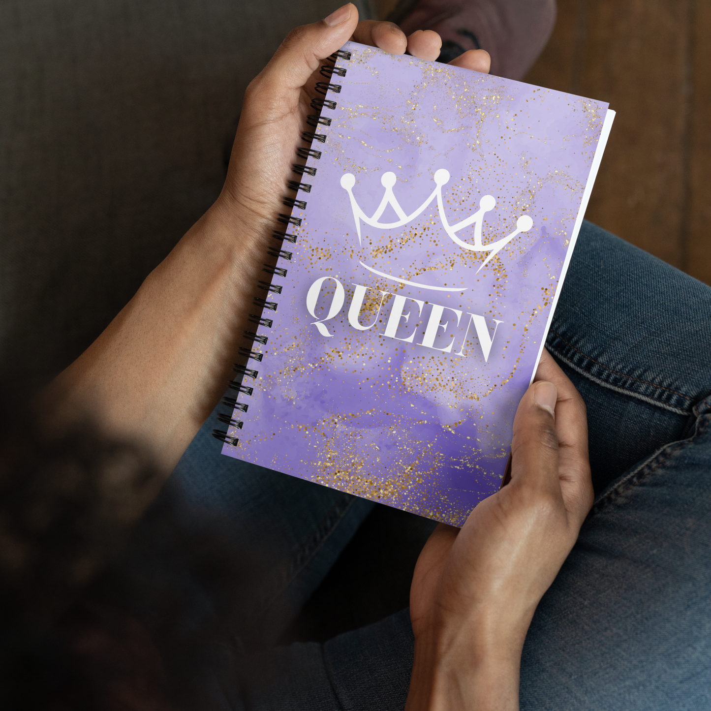 Violet Queen Spiral notebook