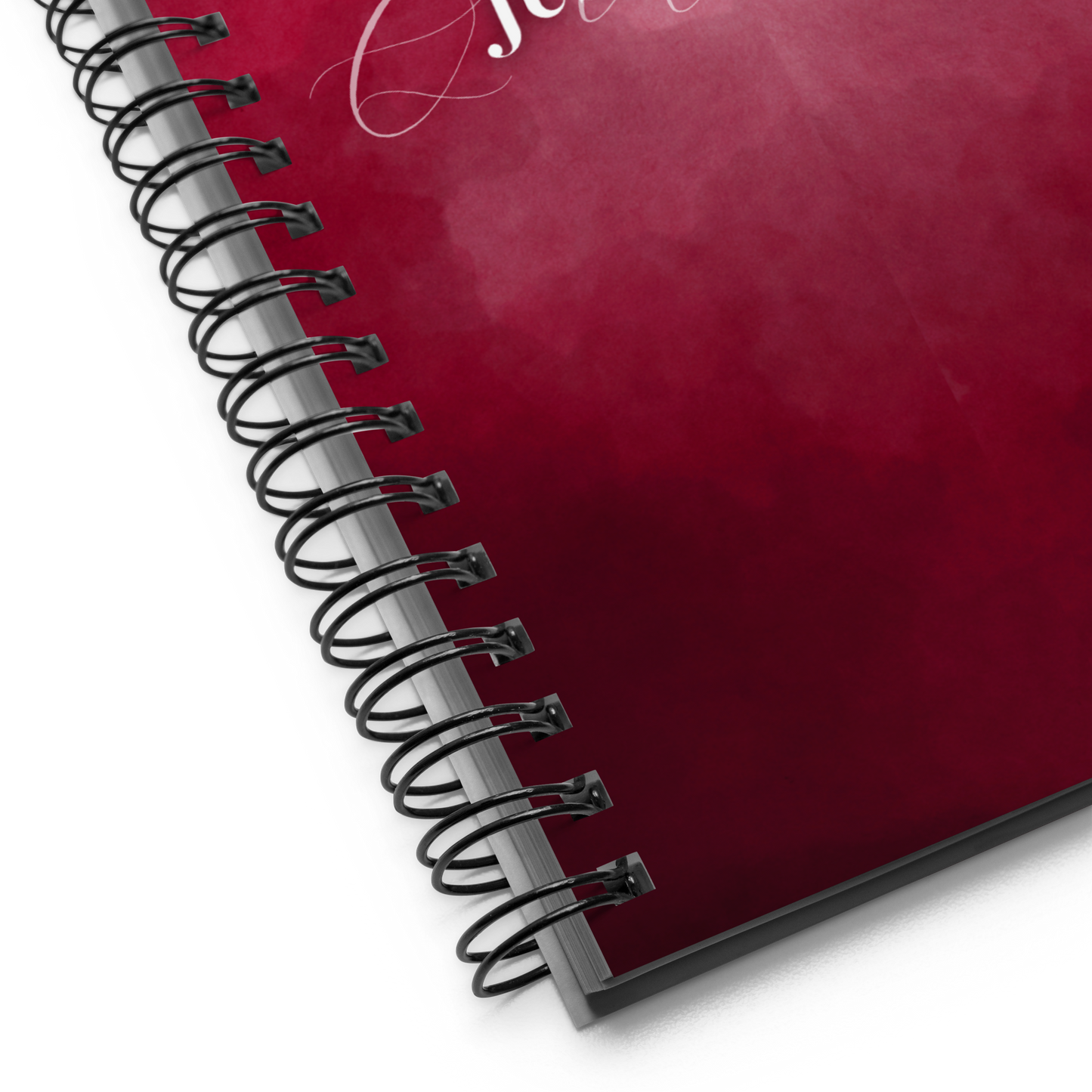 Breathe - Burgundy Spiral notebook