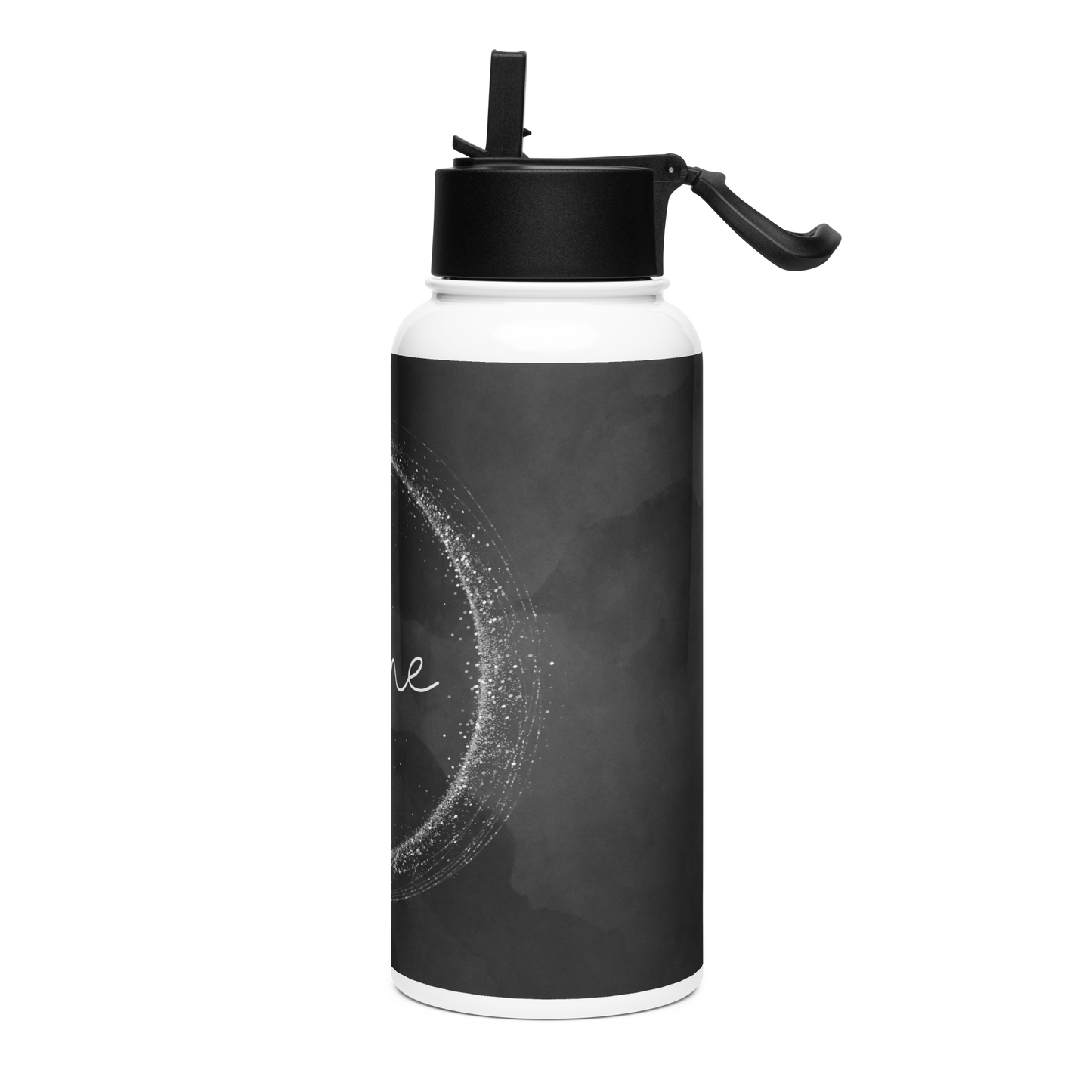 SHINE Stainless steel water bottle with a straw lid