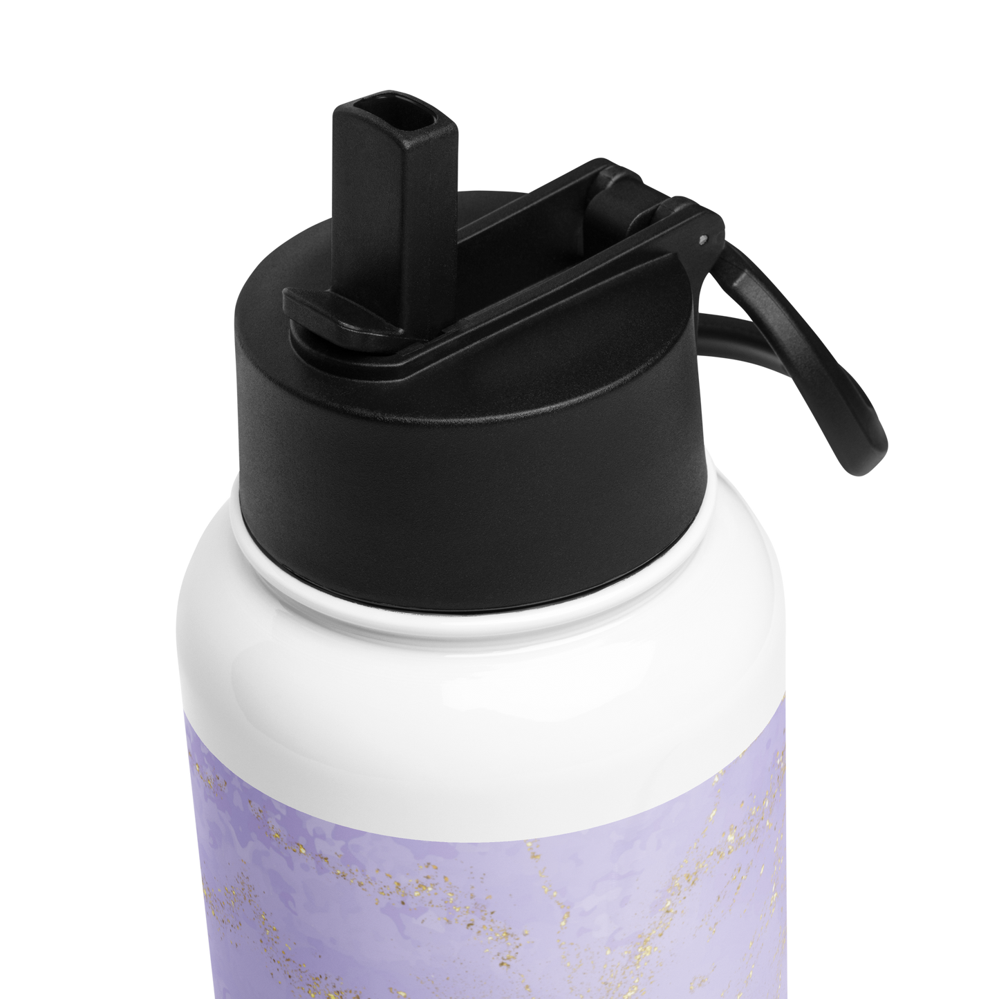 Violet Queen Stainless steel water bottle with a straw lid