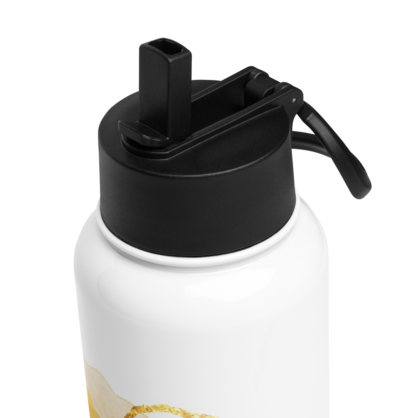 SUN Stainless steel water bottle with a straw lid