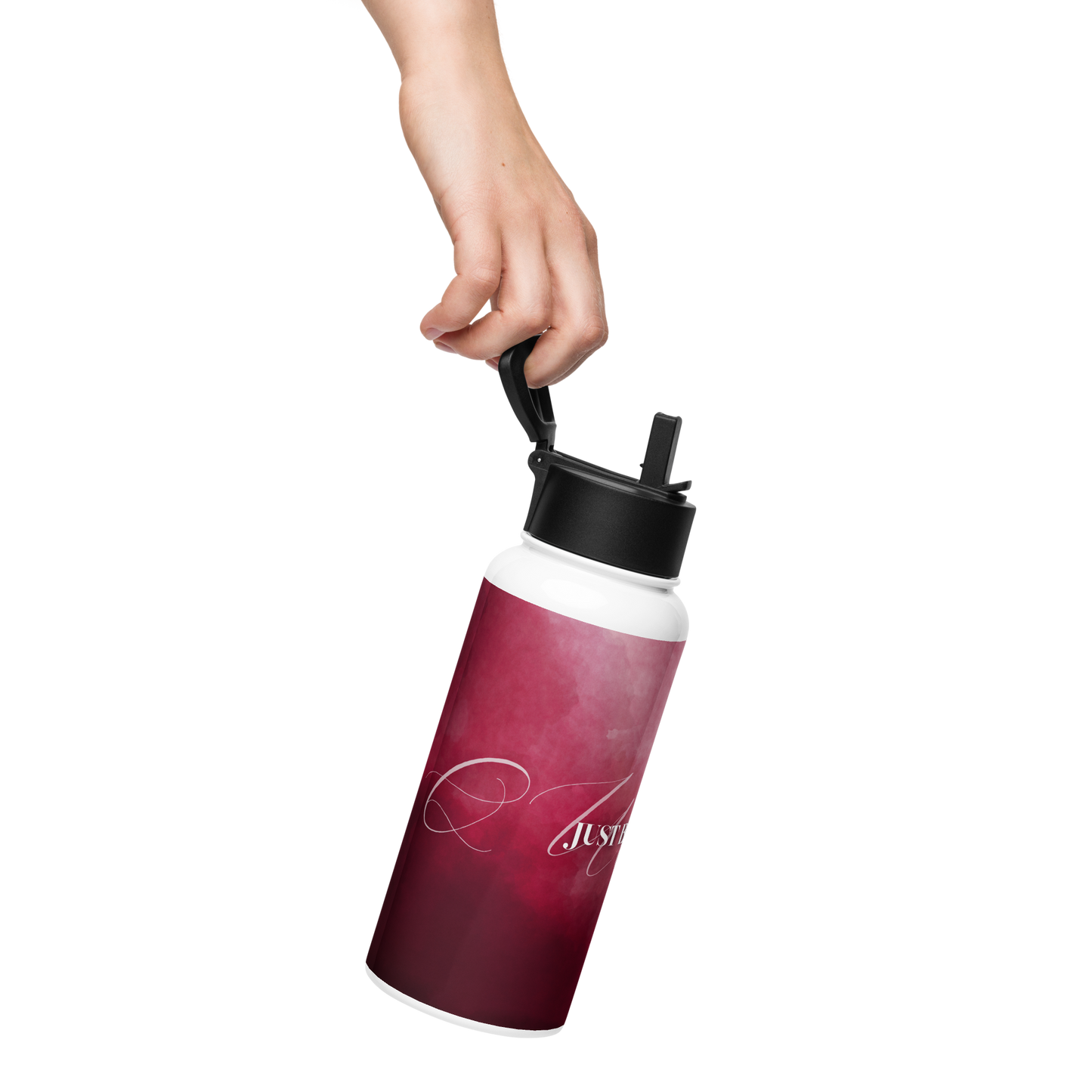 Breathe - Burgundy Water Bottle