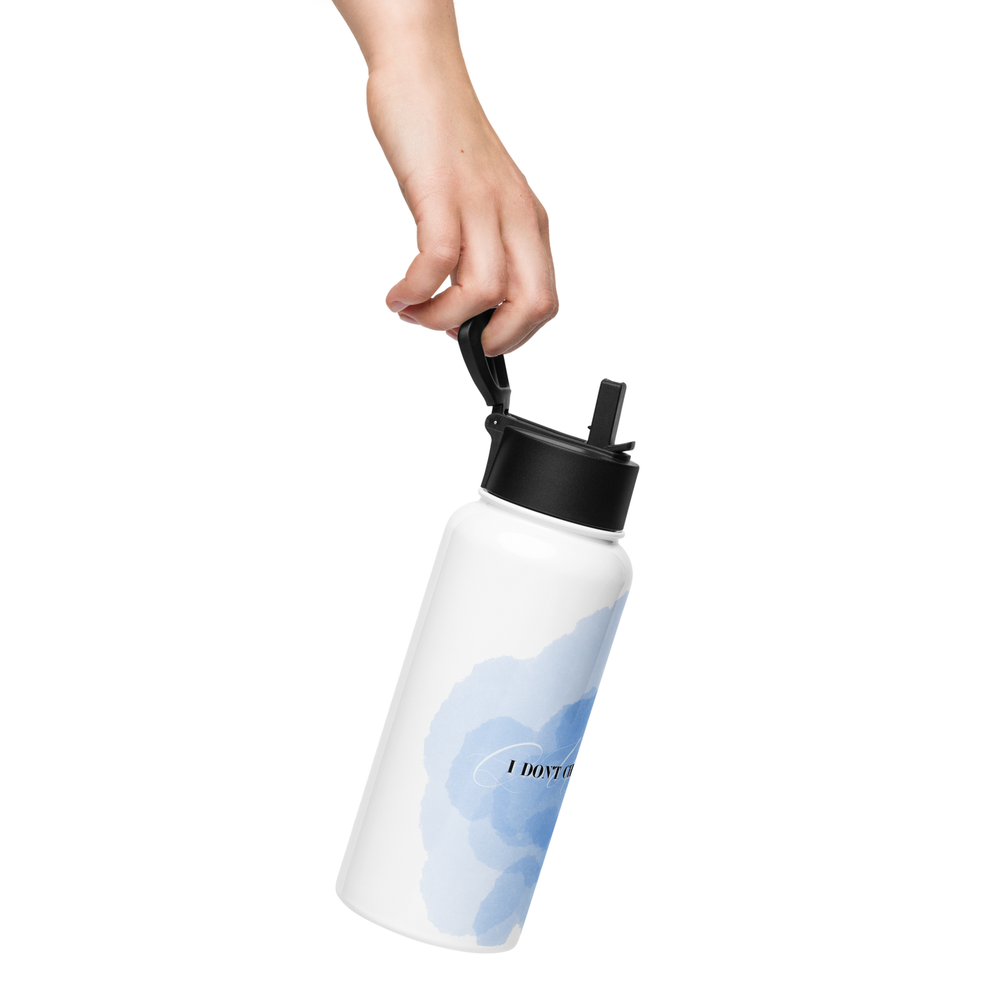 ATTRACT Stainless steel water bottle with a straw lid