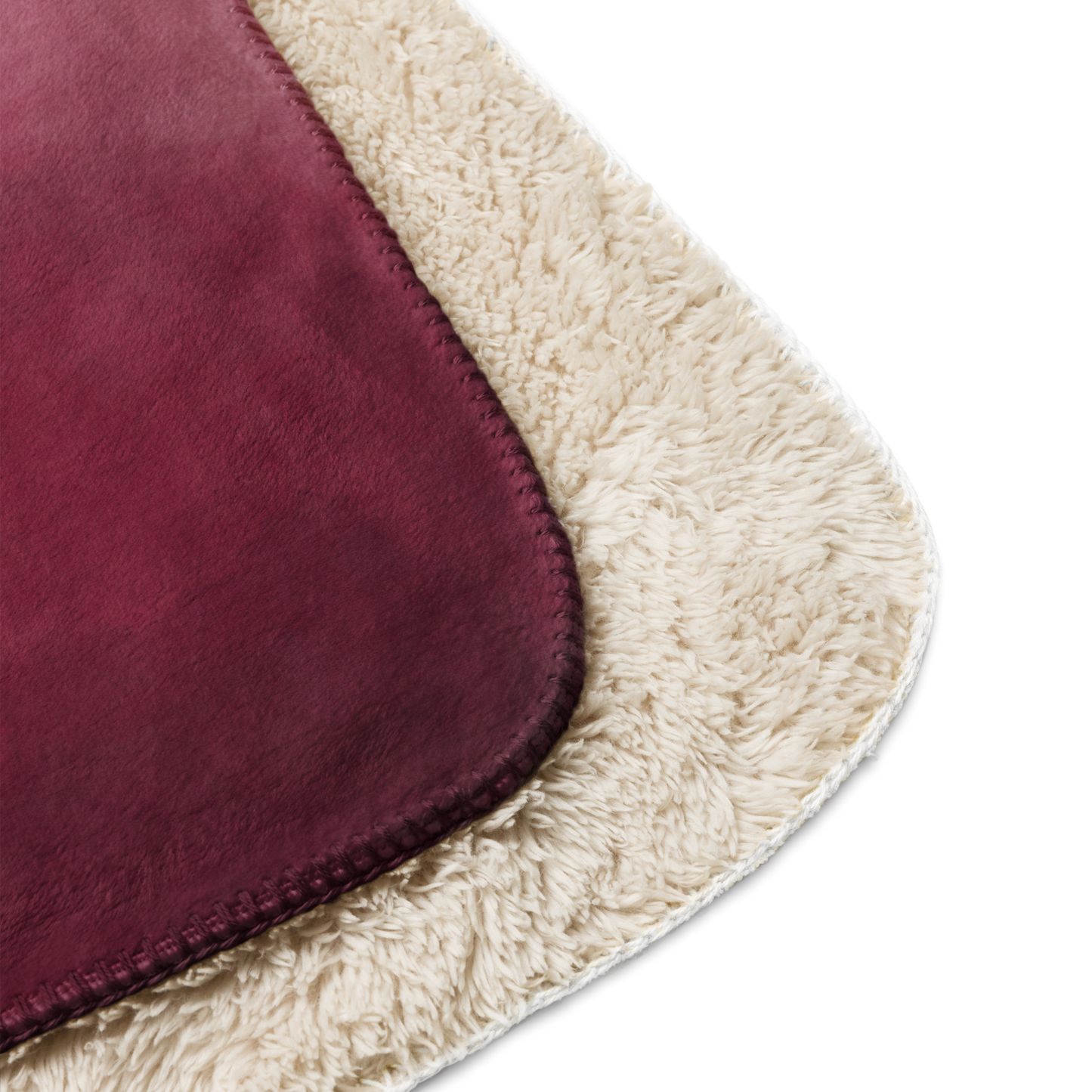 Just Breathe - burgundy Sherpa blanket