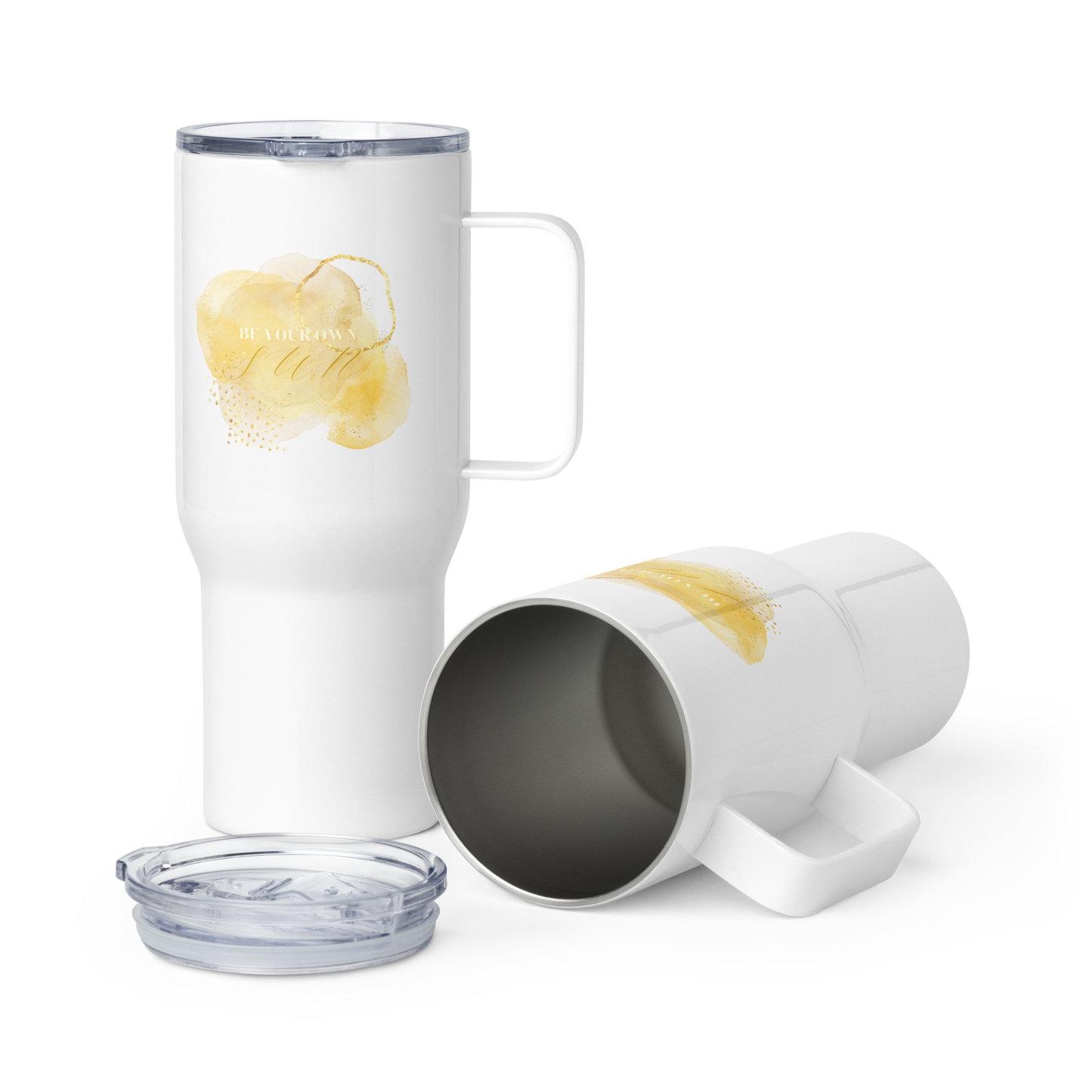 SUN Travel mug with a handle