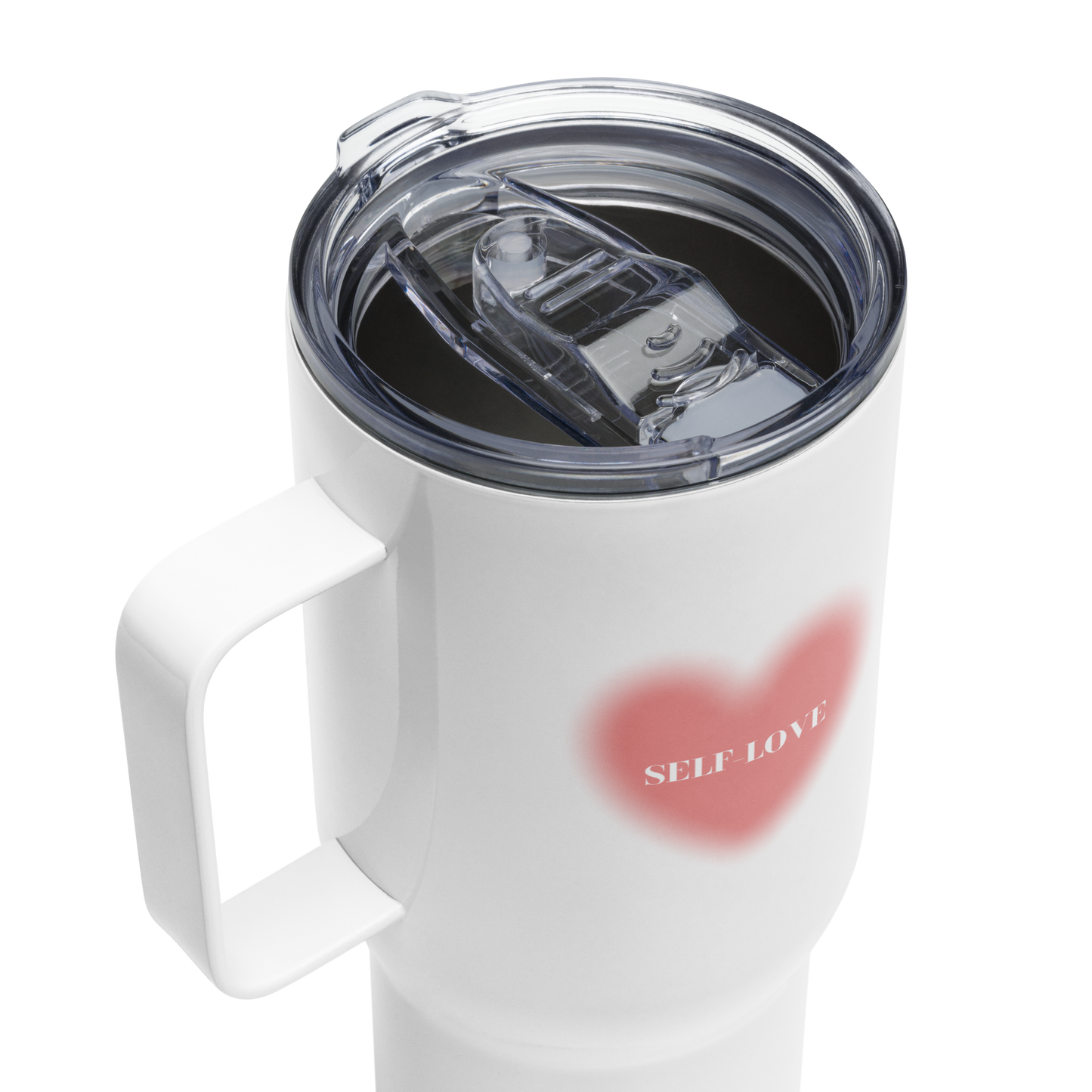 LOVE Travel mug with a handle